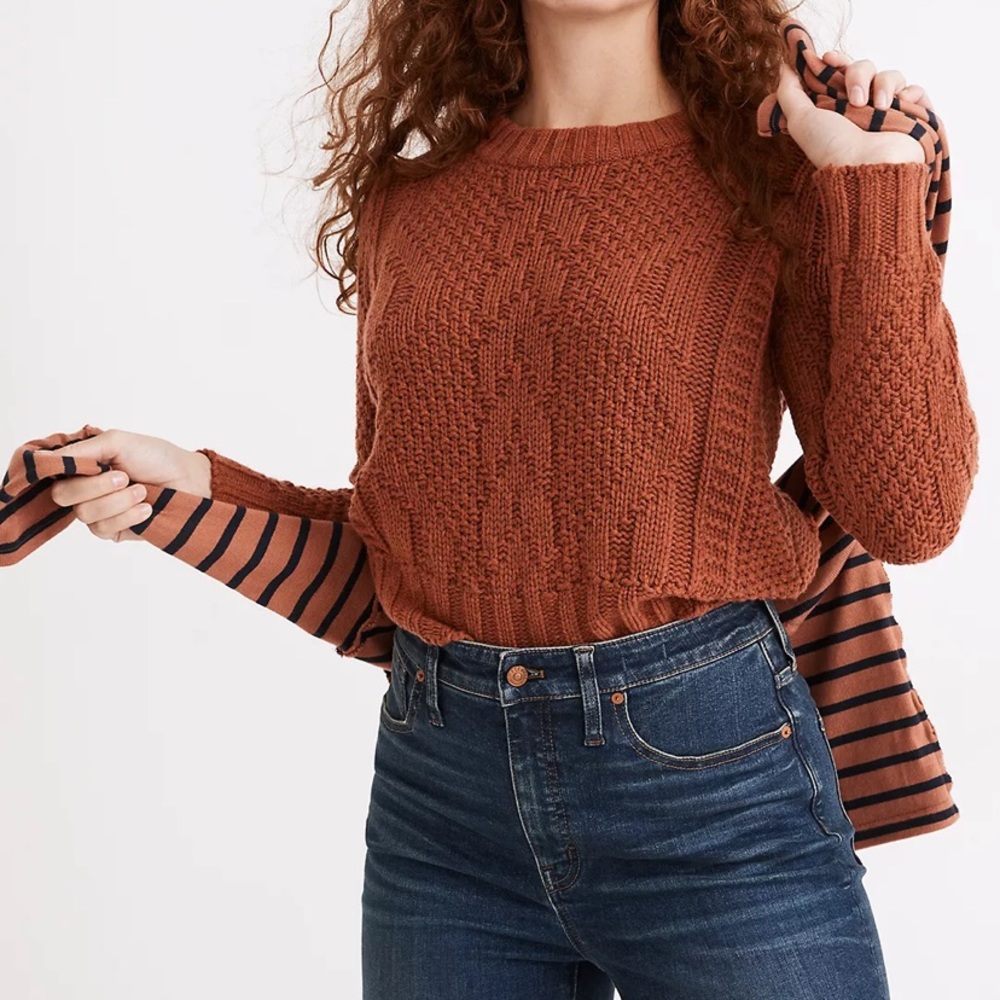 Madewell Ridgecrest Cable Sweater